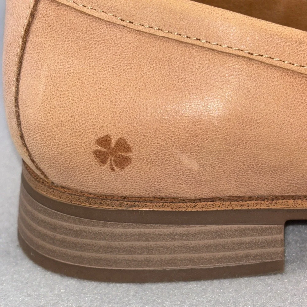 Lucky Brand Laurien Leather Slip On Loafers Shoes Pinky Beige Women's Size 9.5M